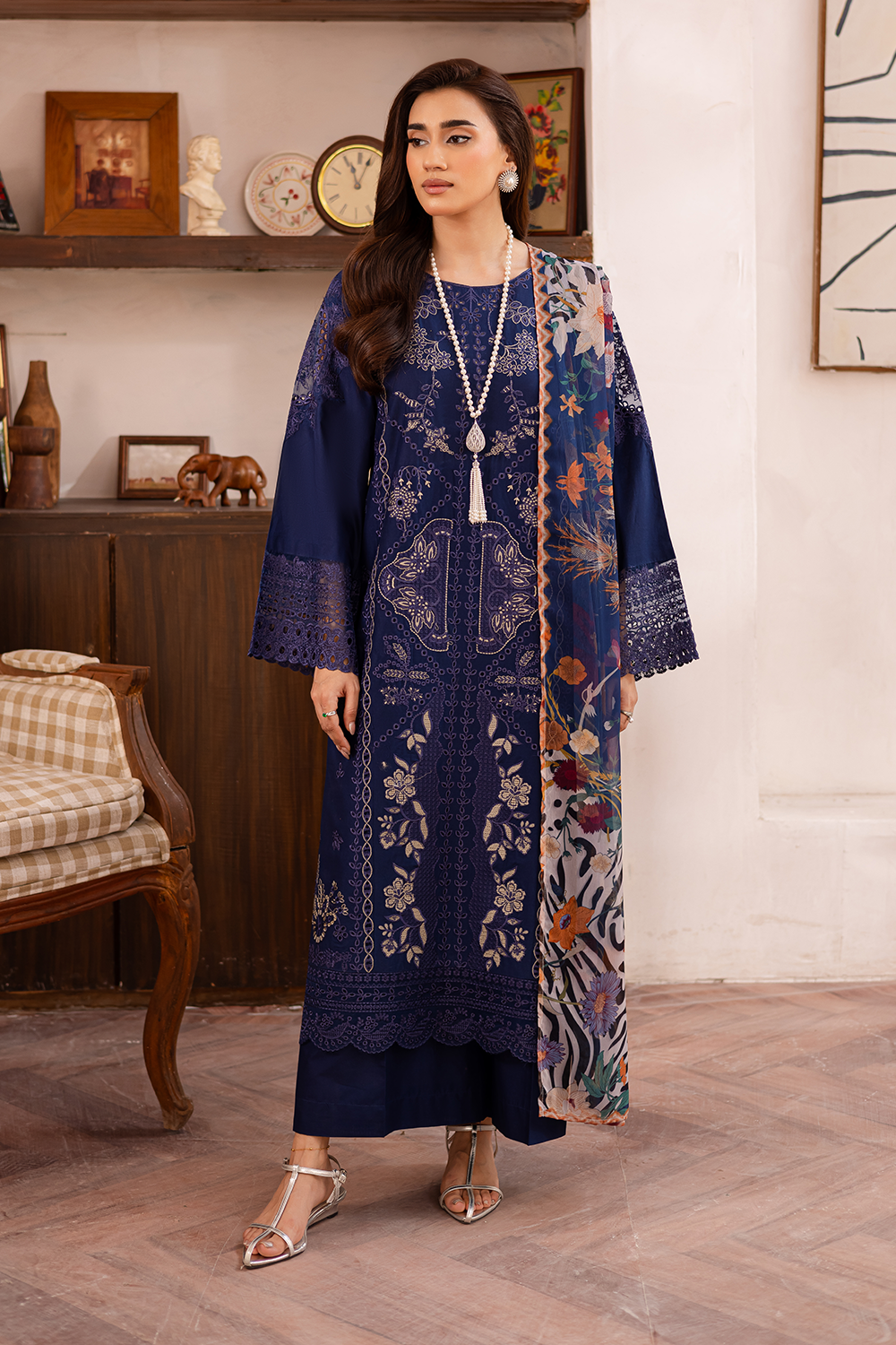 Embroidered Lawn - FL-25-01