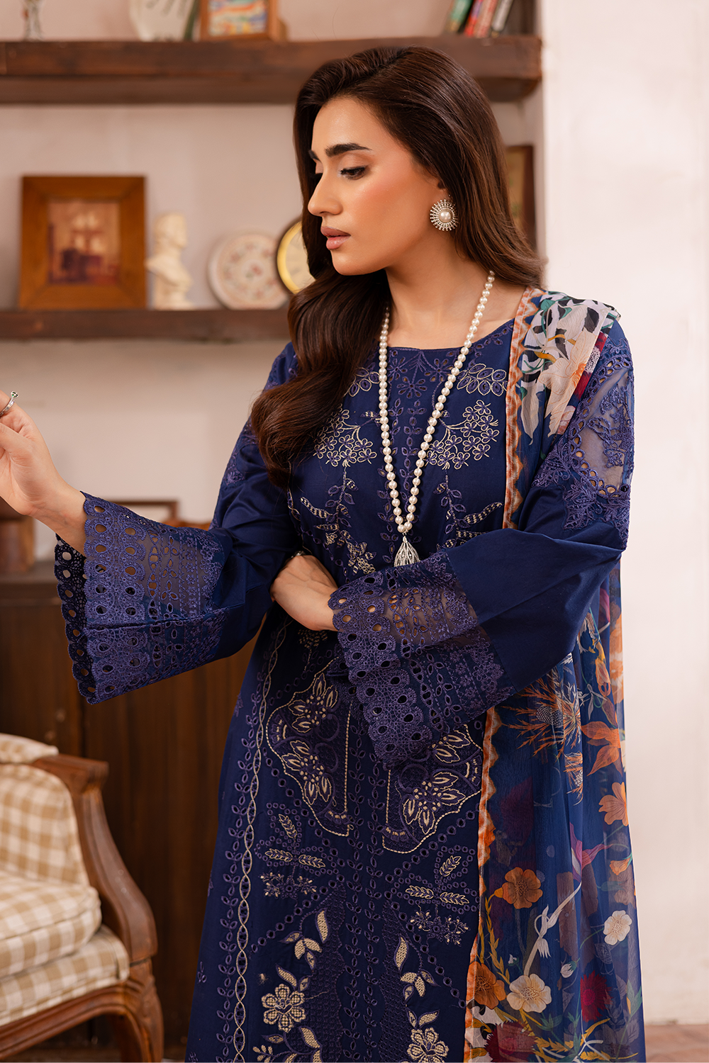 Embroidered Lawn - FL-25-01
