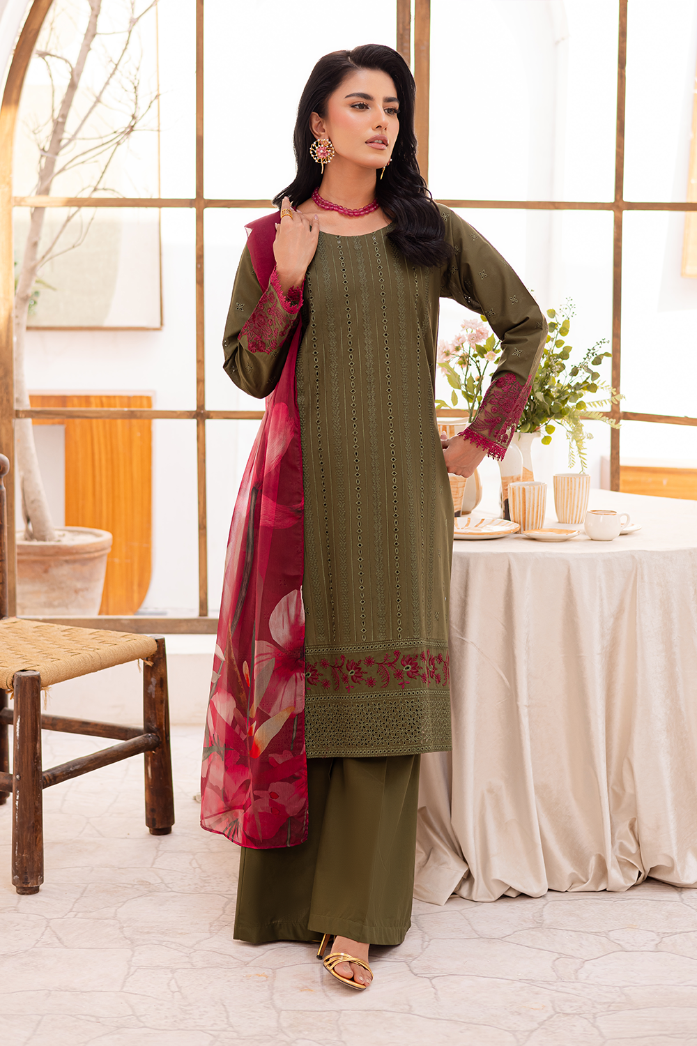 Embroidered Lawn FL-25-03