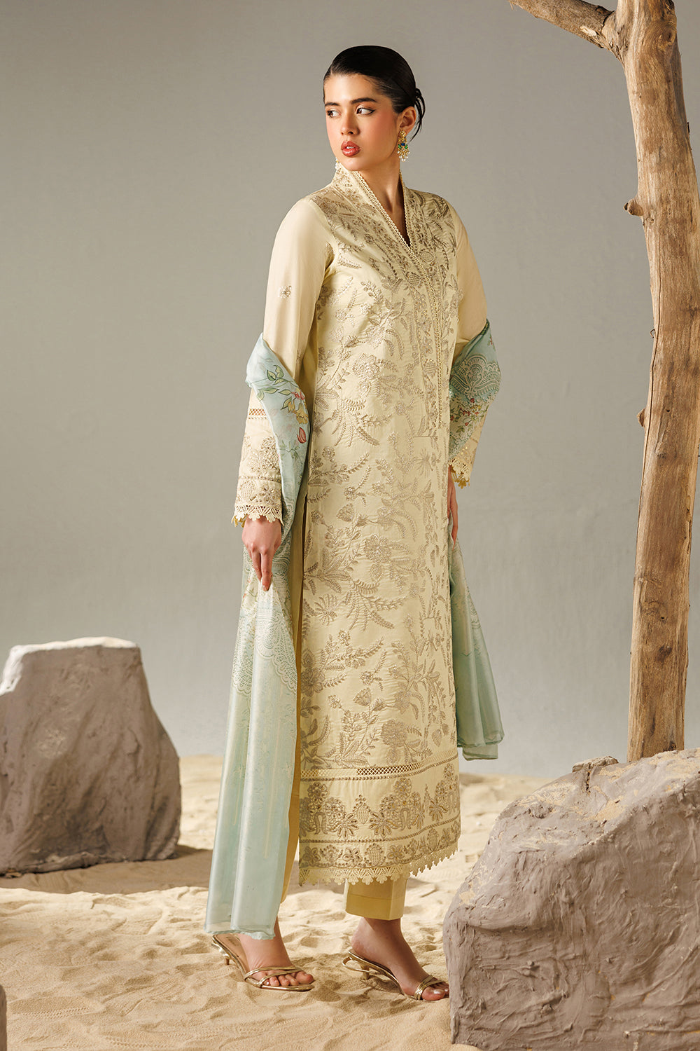 Embroidered Lawn MJ-26-14
