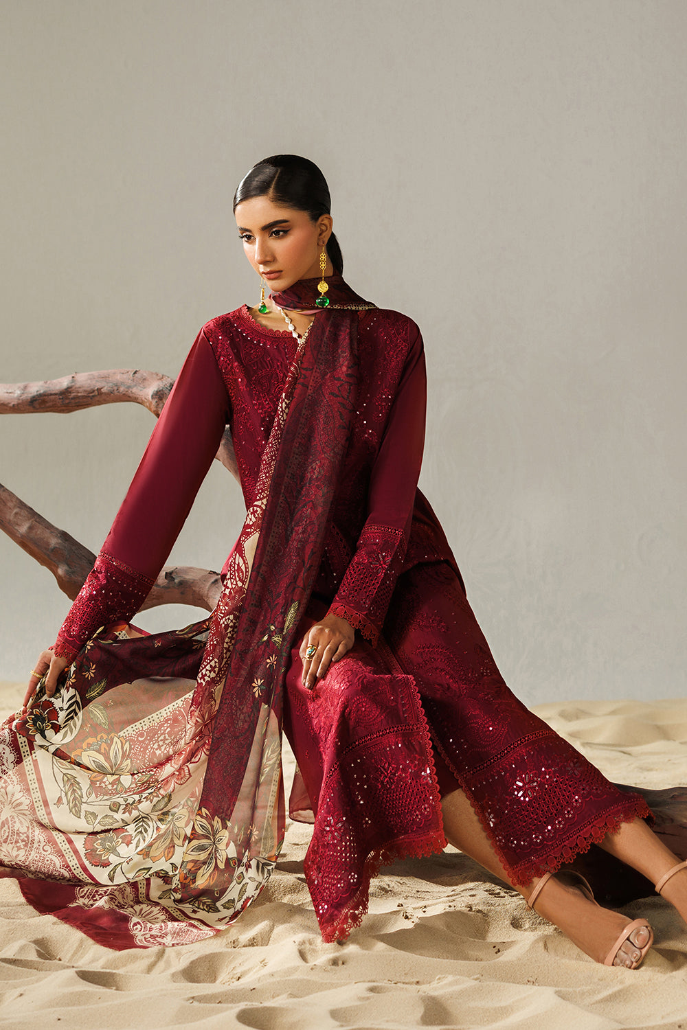 Embroidered Lawn MJ-26-12
