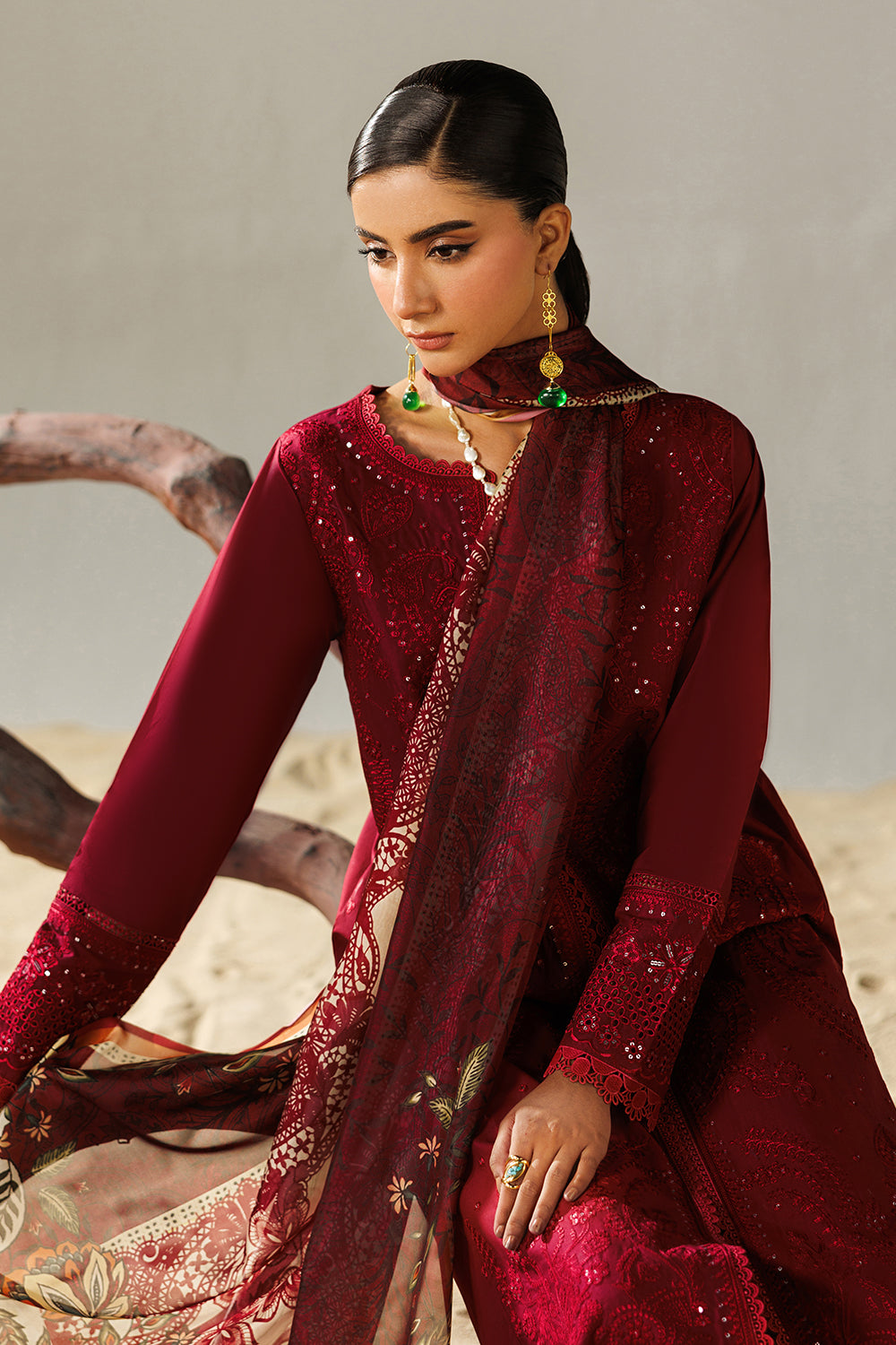 Embroidered Lawn MJ-26-12