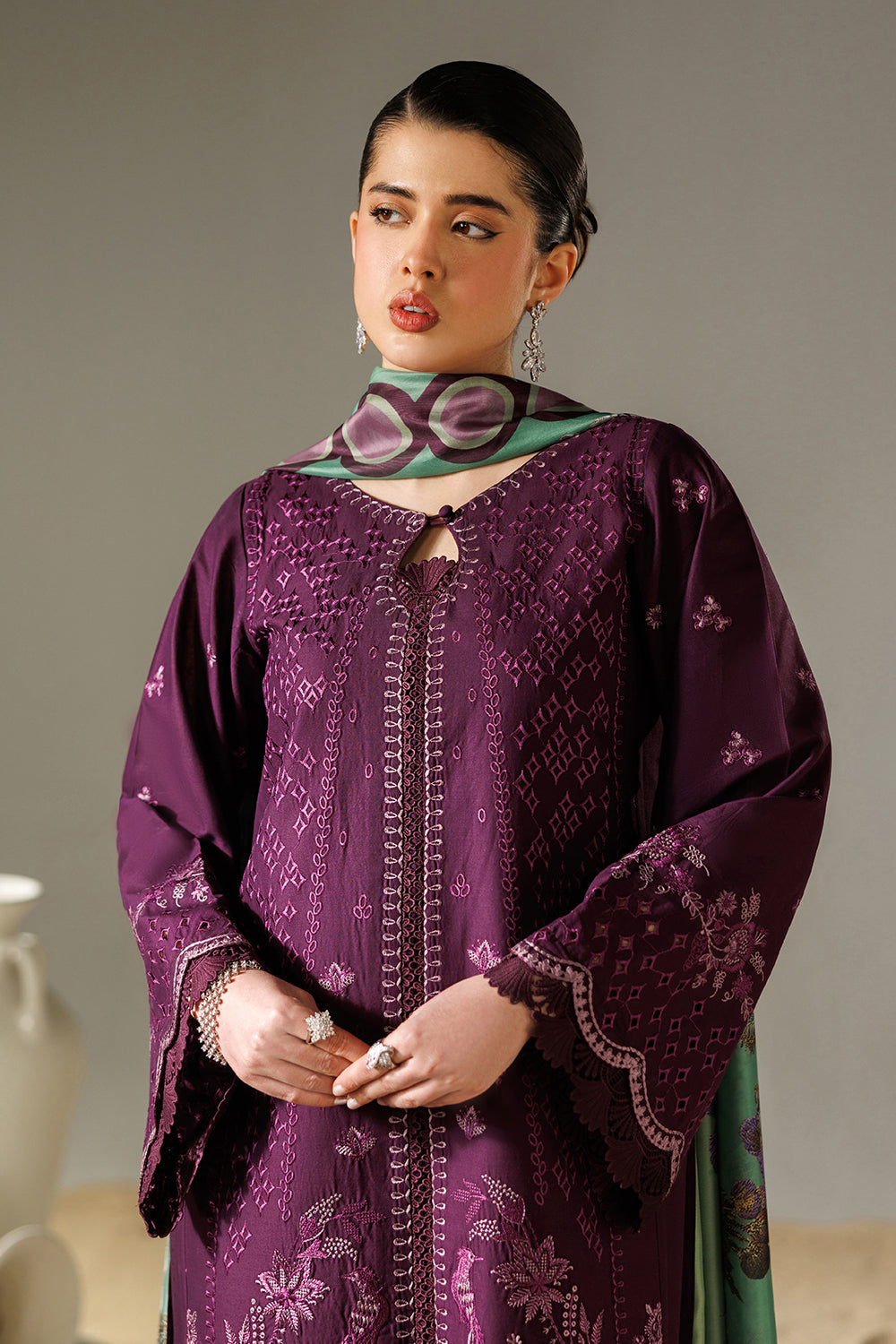 Embroidered Lawn MJ-26-15