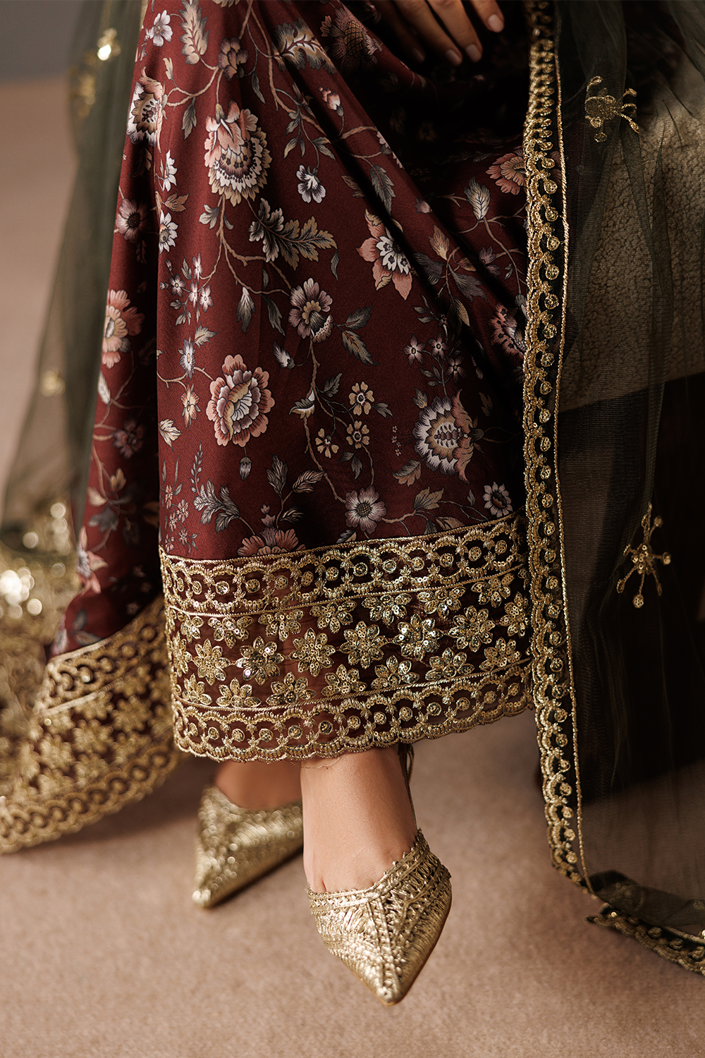 Embroidered Silk Lawn SL-26-12