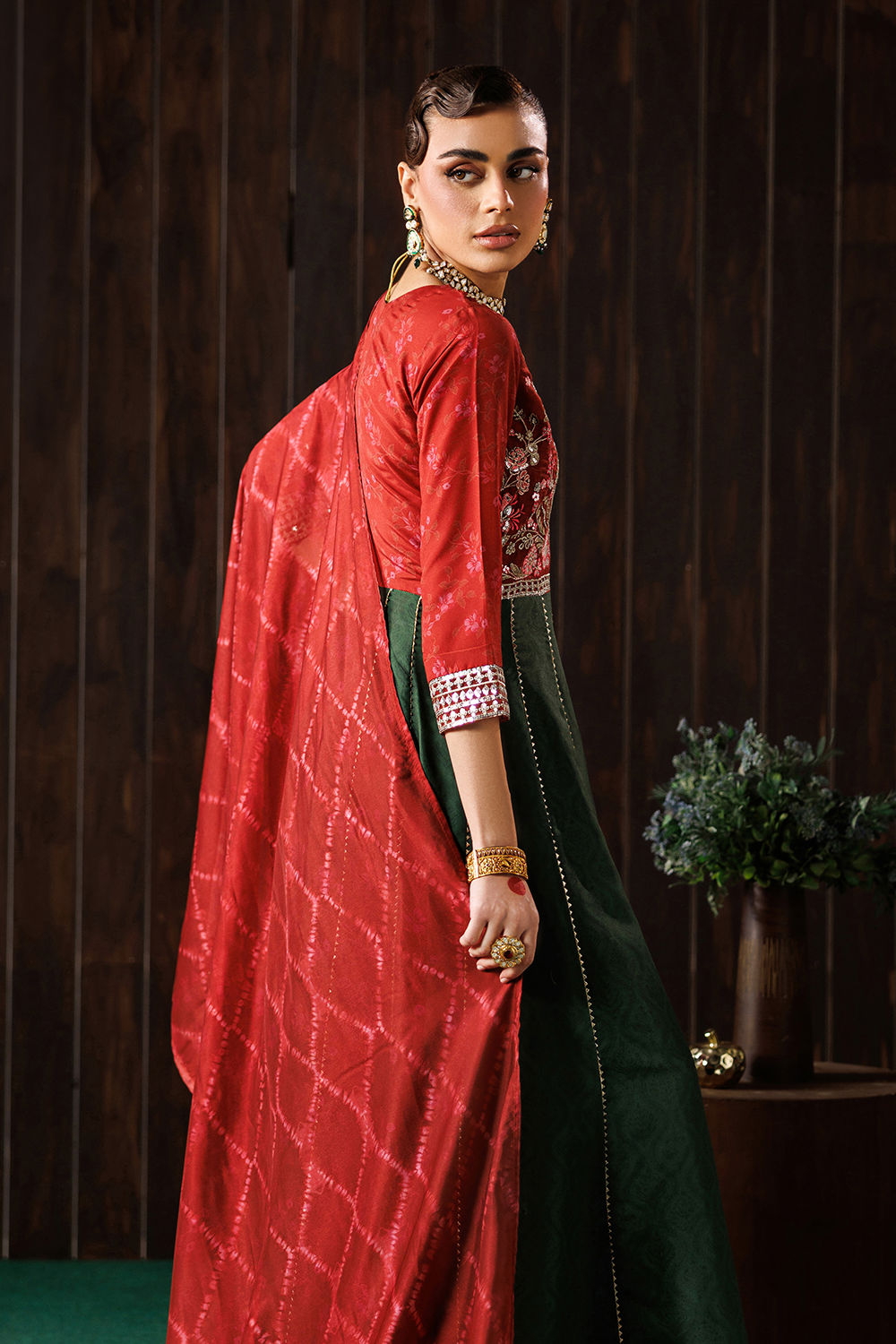 Embroidered Blend Silk SL-26-14