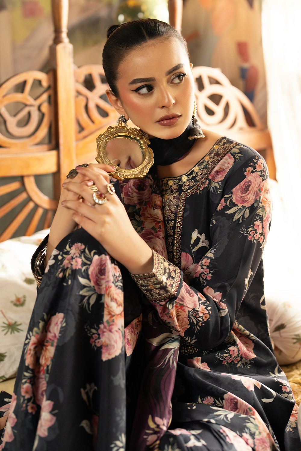 Embroidered Silk Lawn SL-25-03