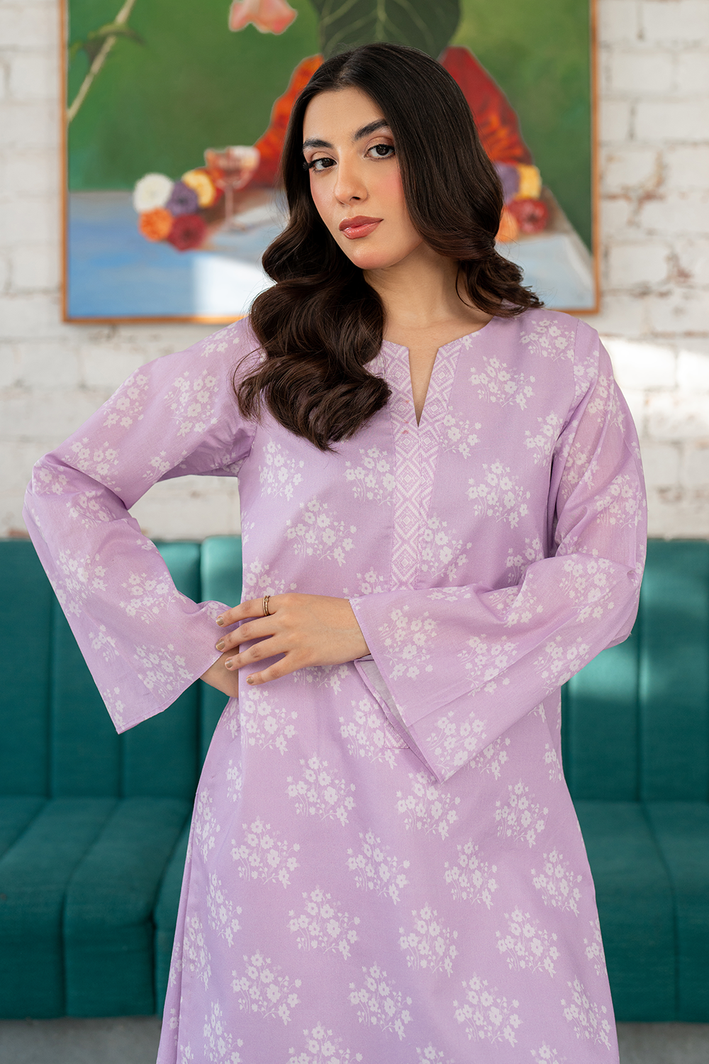 Printed Silk Lawn - DL-25-06