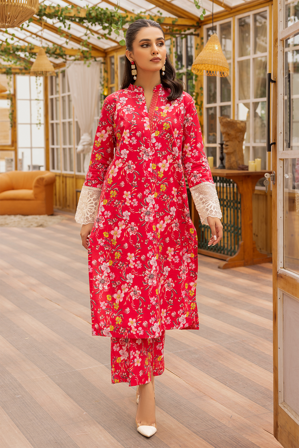 Embroidered Printed Cambric HD-23-30