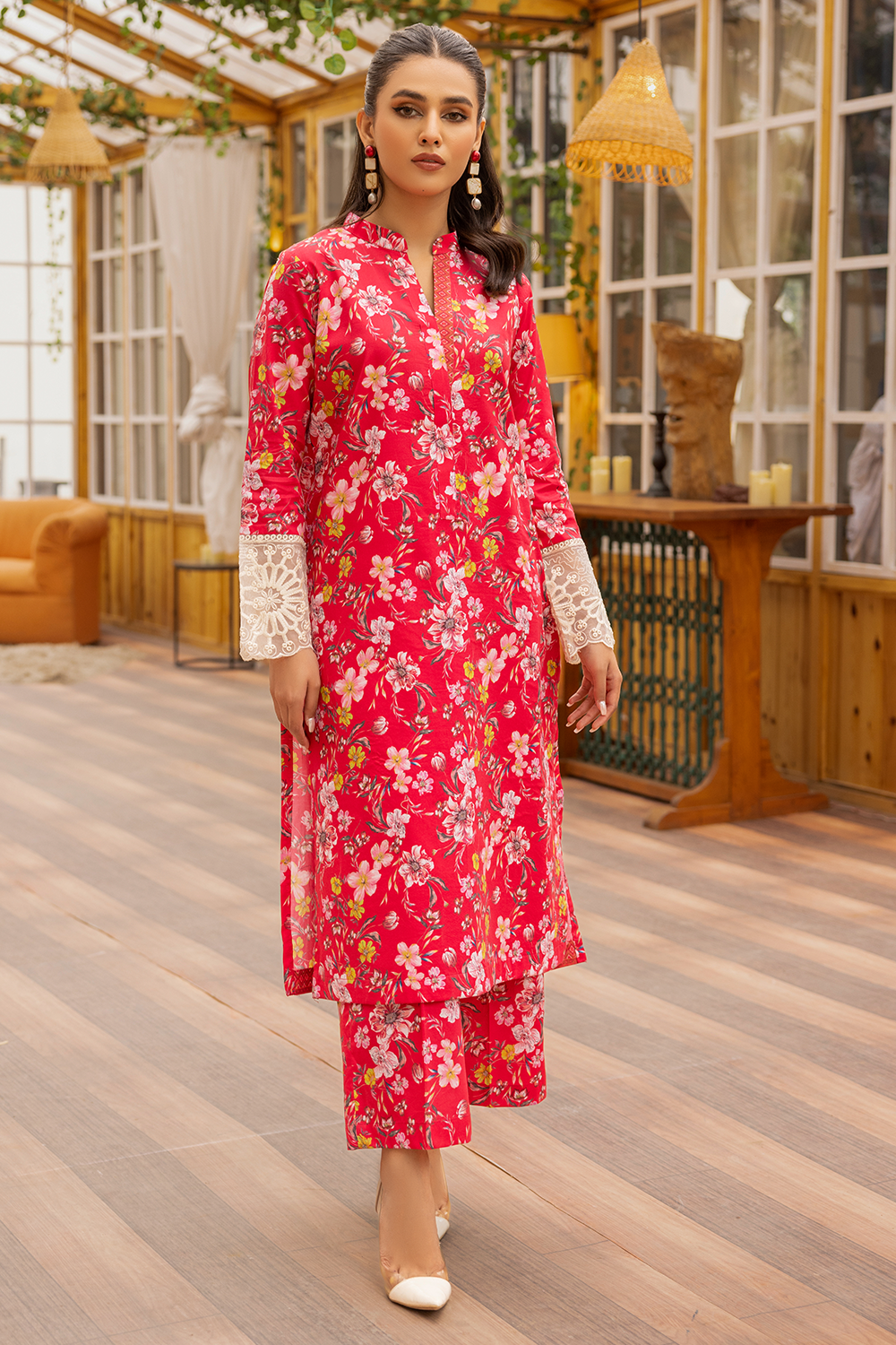 Embroidered Printed Cambric HD-23-30