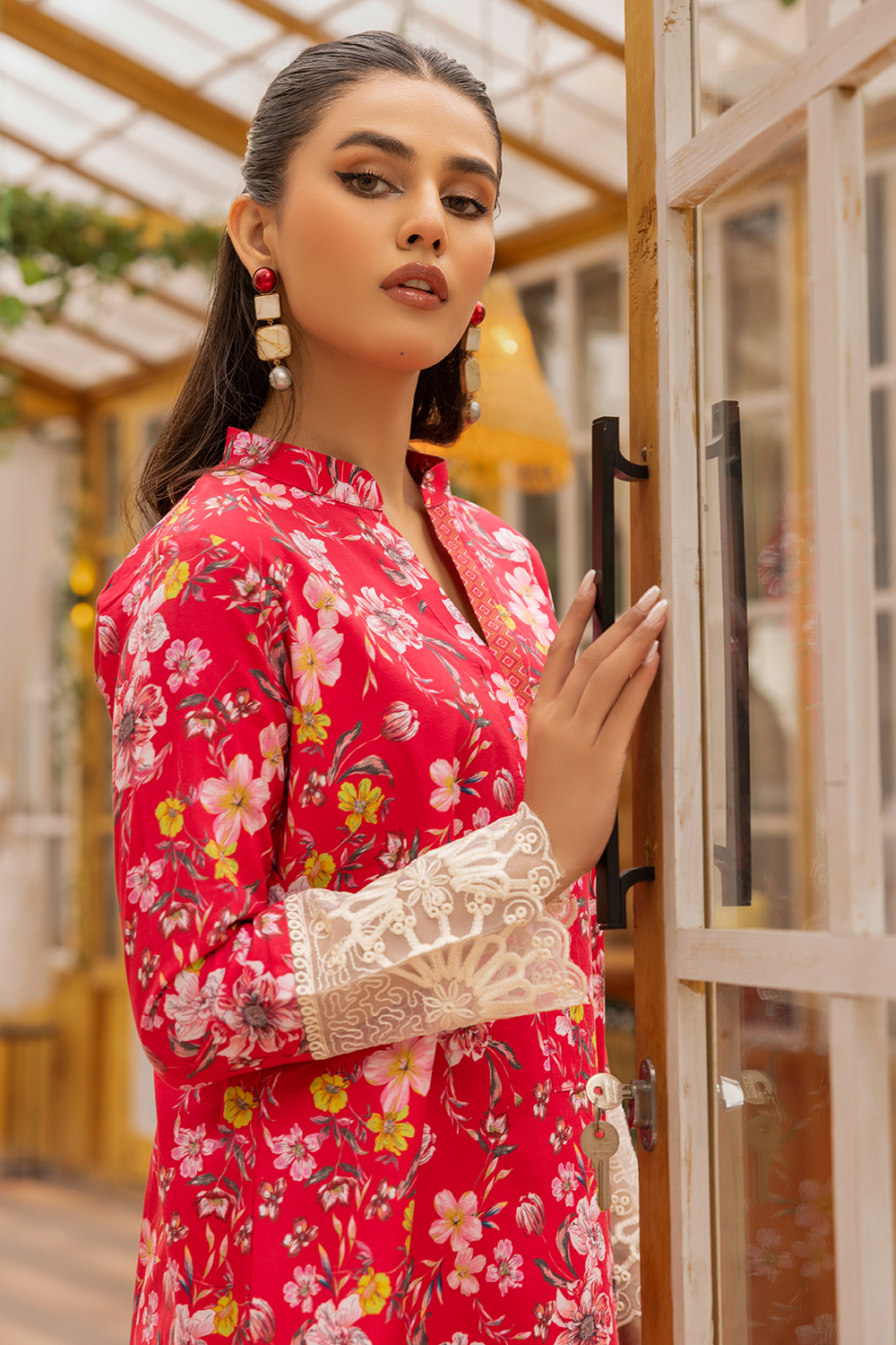 Embroidered Printed Cambric HD-23-30
