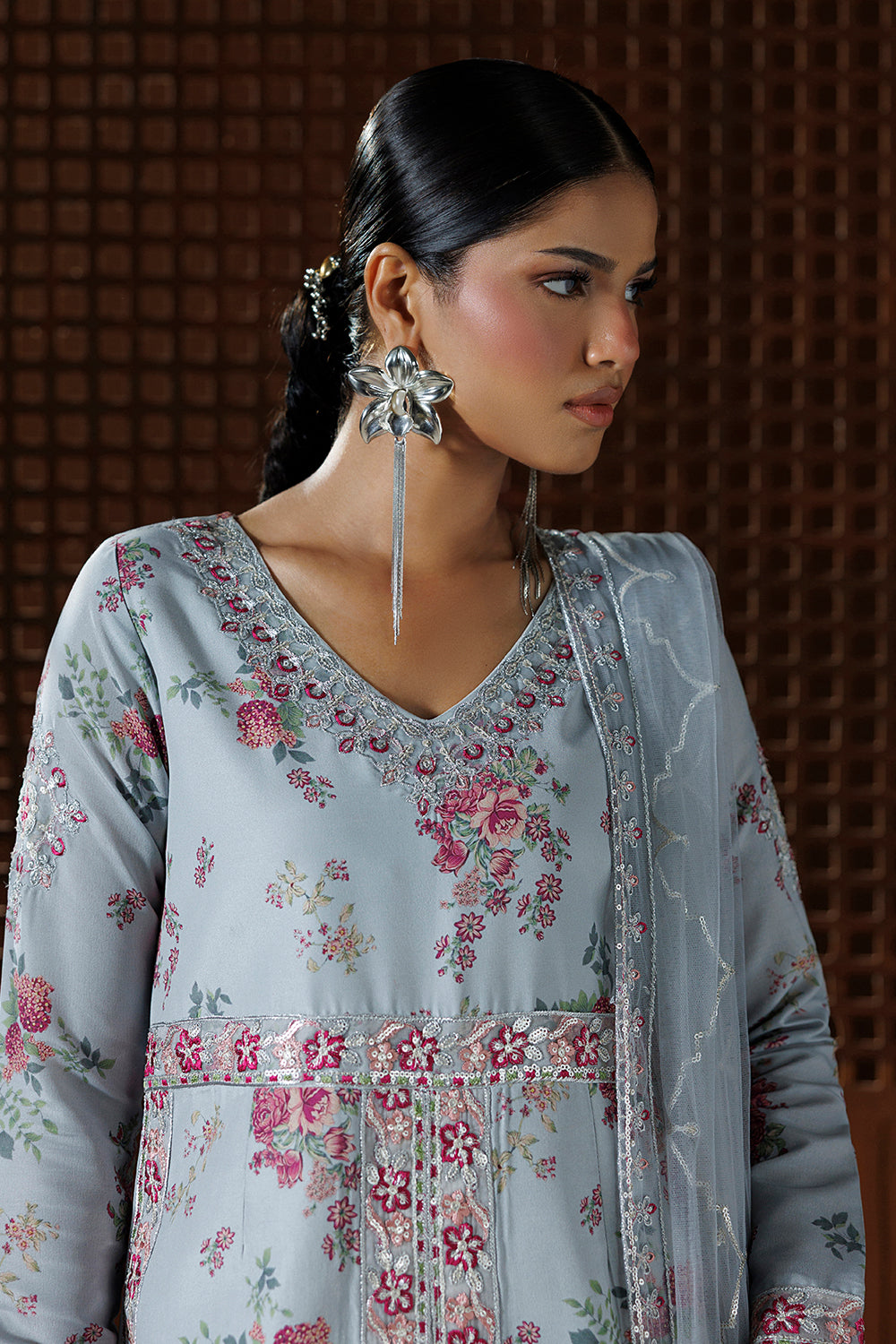 Embroidered Silk Blend SL-26-21