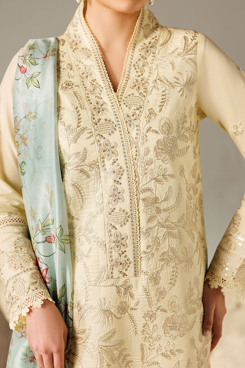 Embroidered Lawn MJ-26-14