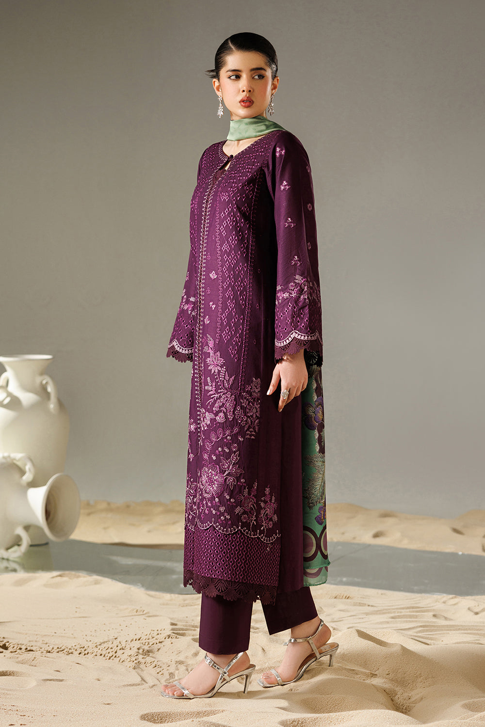 Embroidered Lawn MJ-26-15