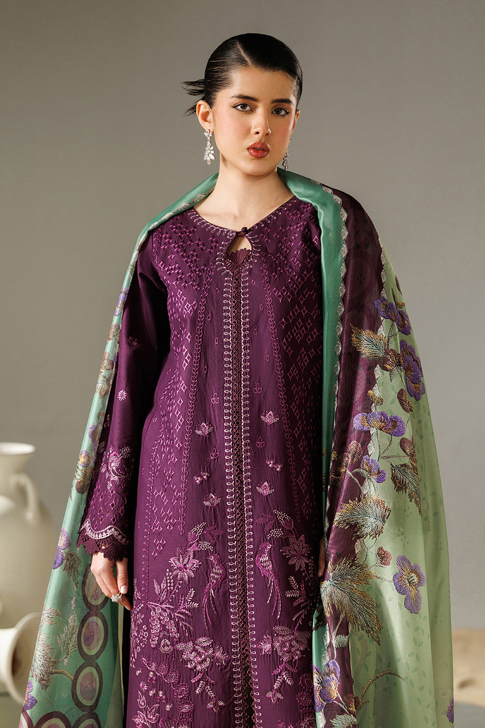 Embroidered Lawn MJ-26-15