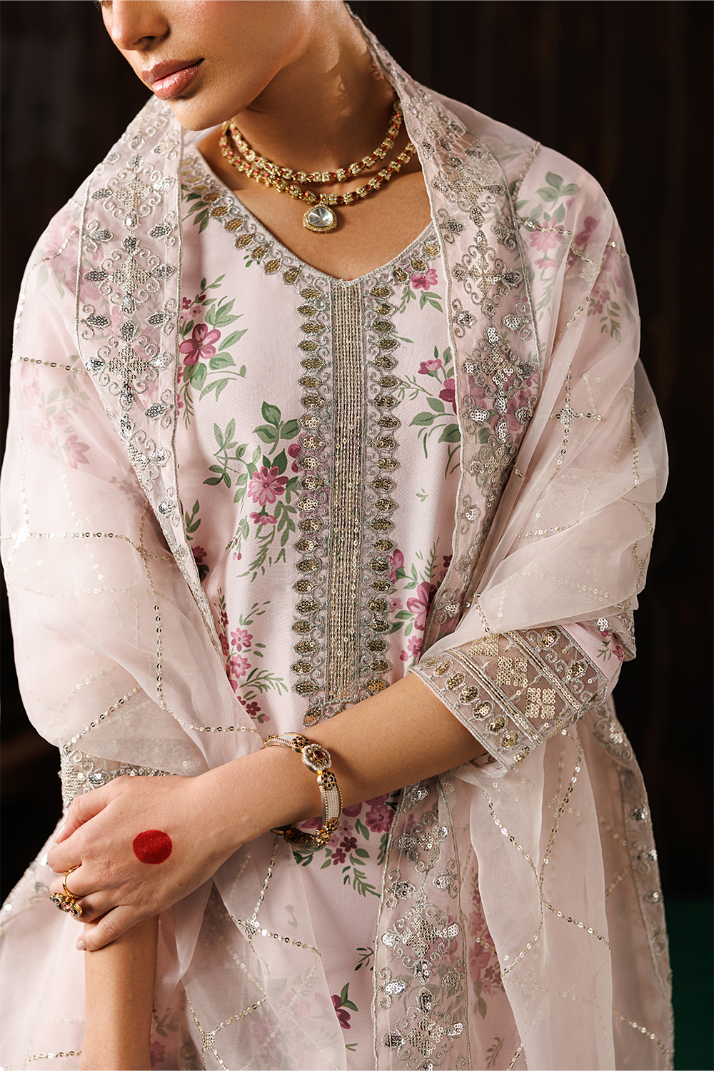 Embroidered Blend Silk SL-26-13