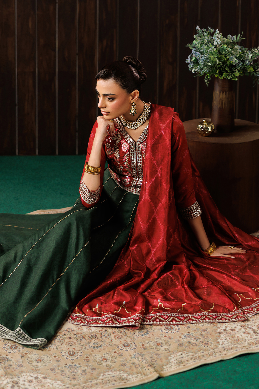 Embroidered Blend Silk SL-26-14
