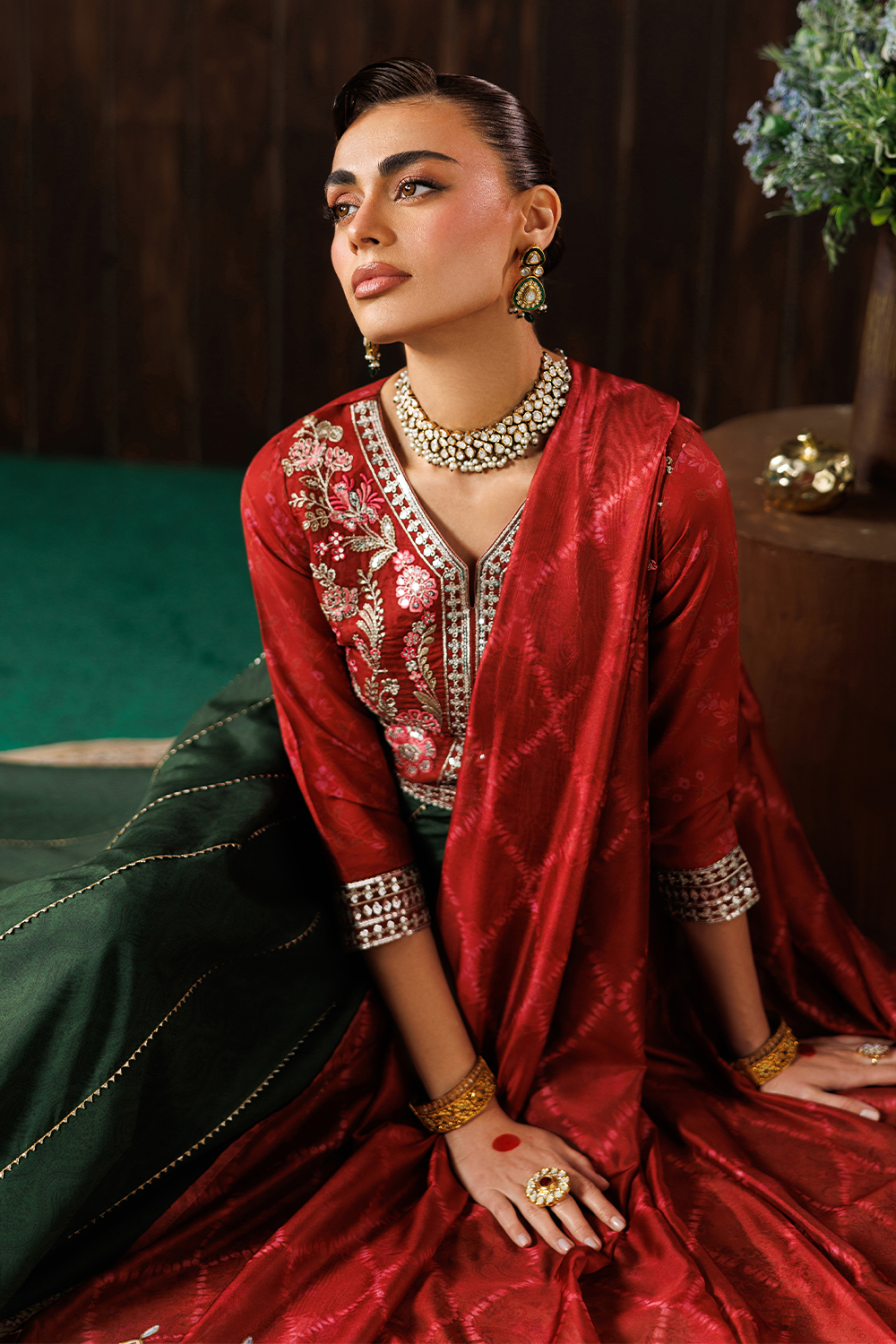 Embroidered Blend Silk SL-26-14