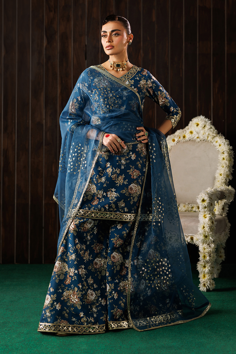 Embroidered Blend Silk SL-26-11