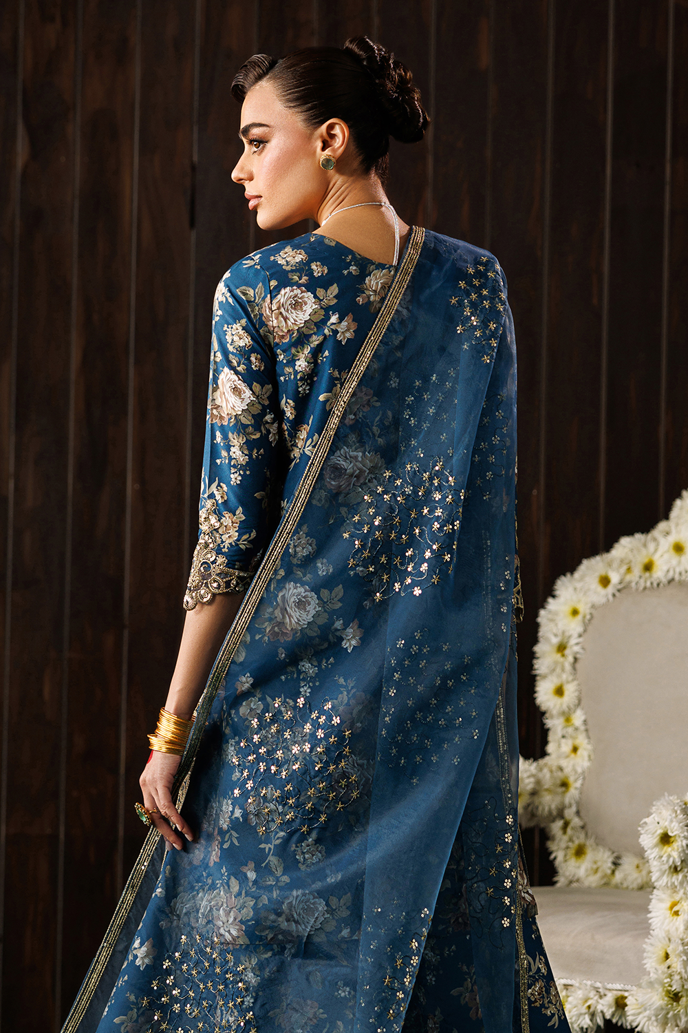 Embroidered Blend Silk SL-26-11
