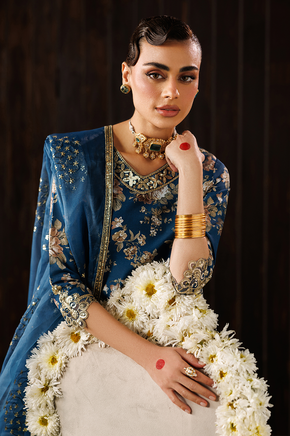 Embroidered Blend Silk SL-26-11