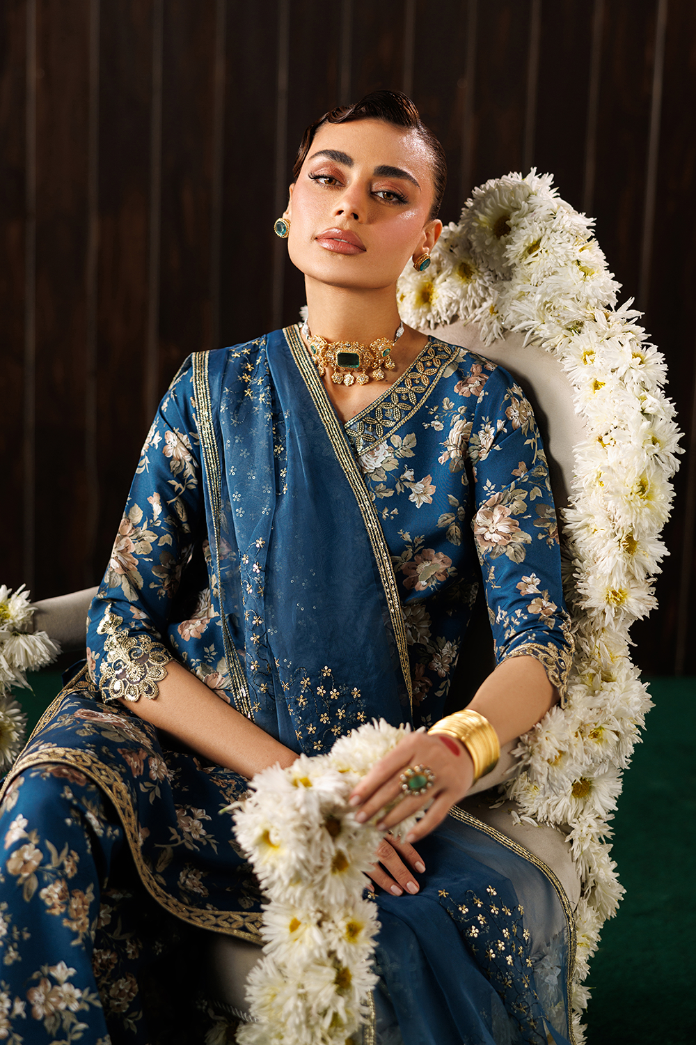 Embroidered Blend Silk SL-26-11