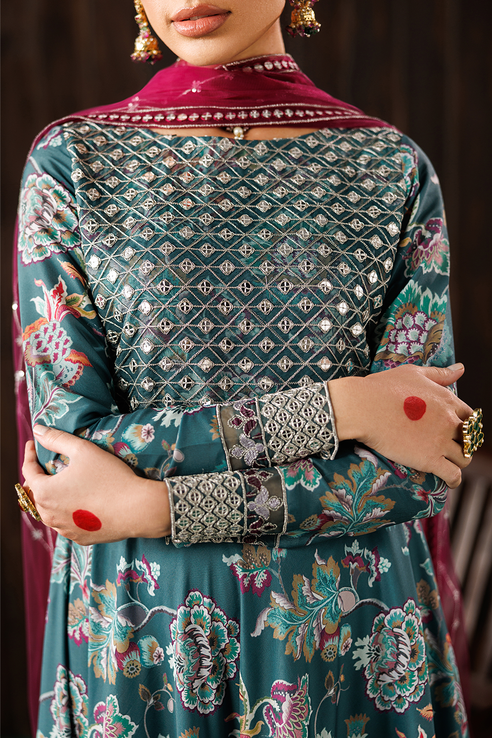 Embroidered Blend Silk SL-26-15
