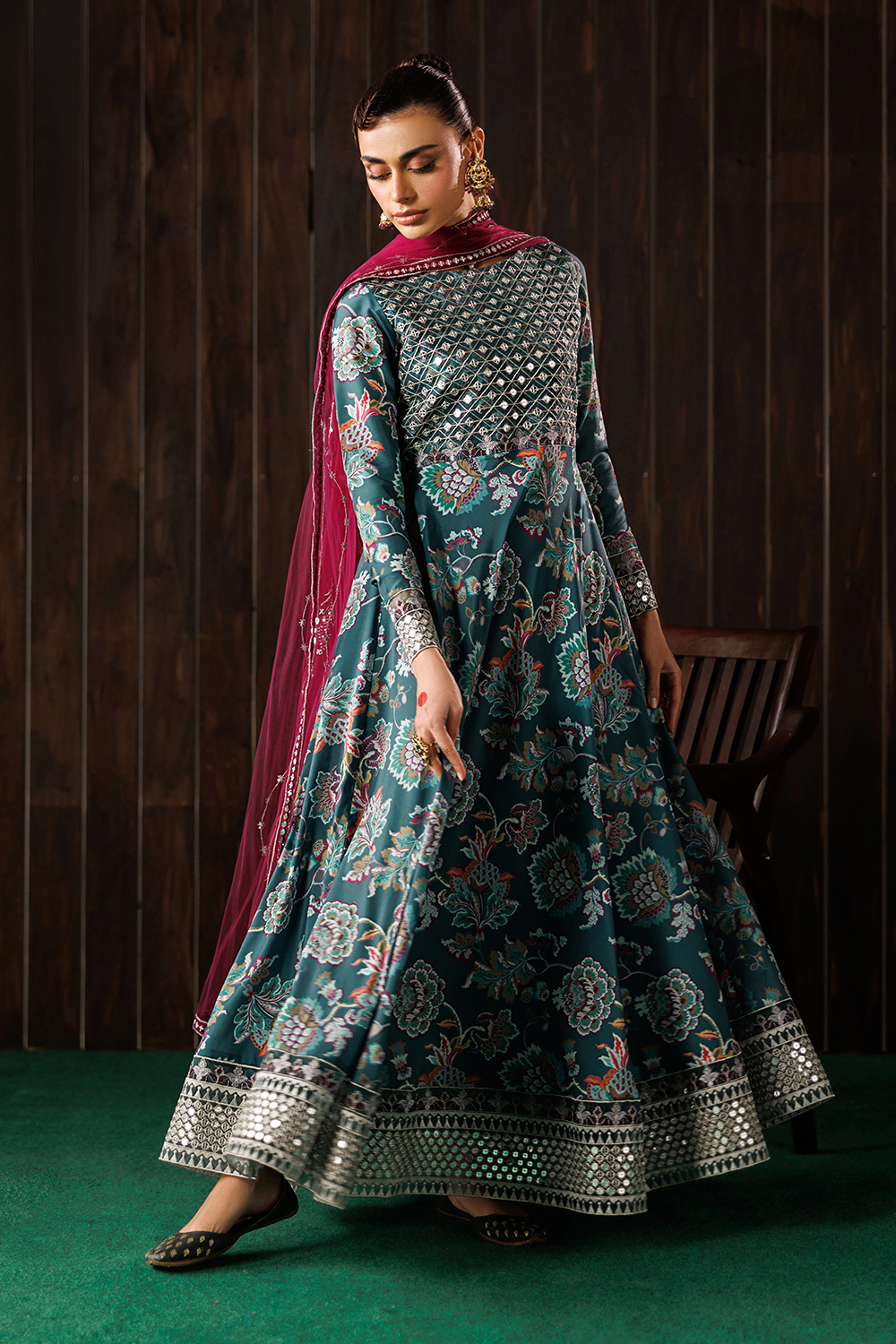 Embroidered Blend Silk SL-26-15