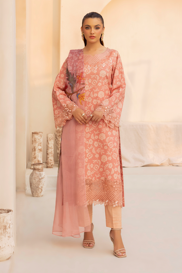 Embroidered Lawn - DT-25-07