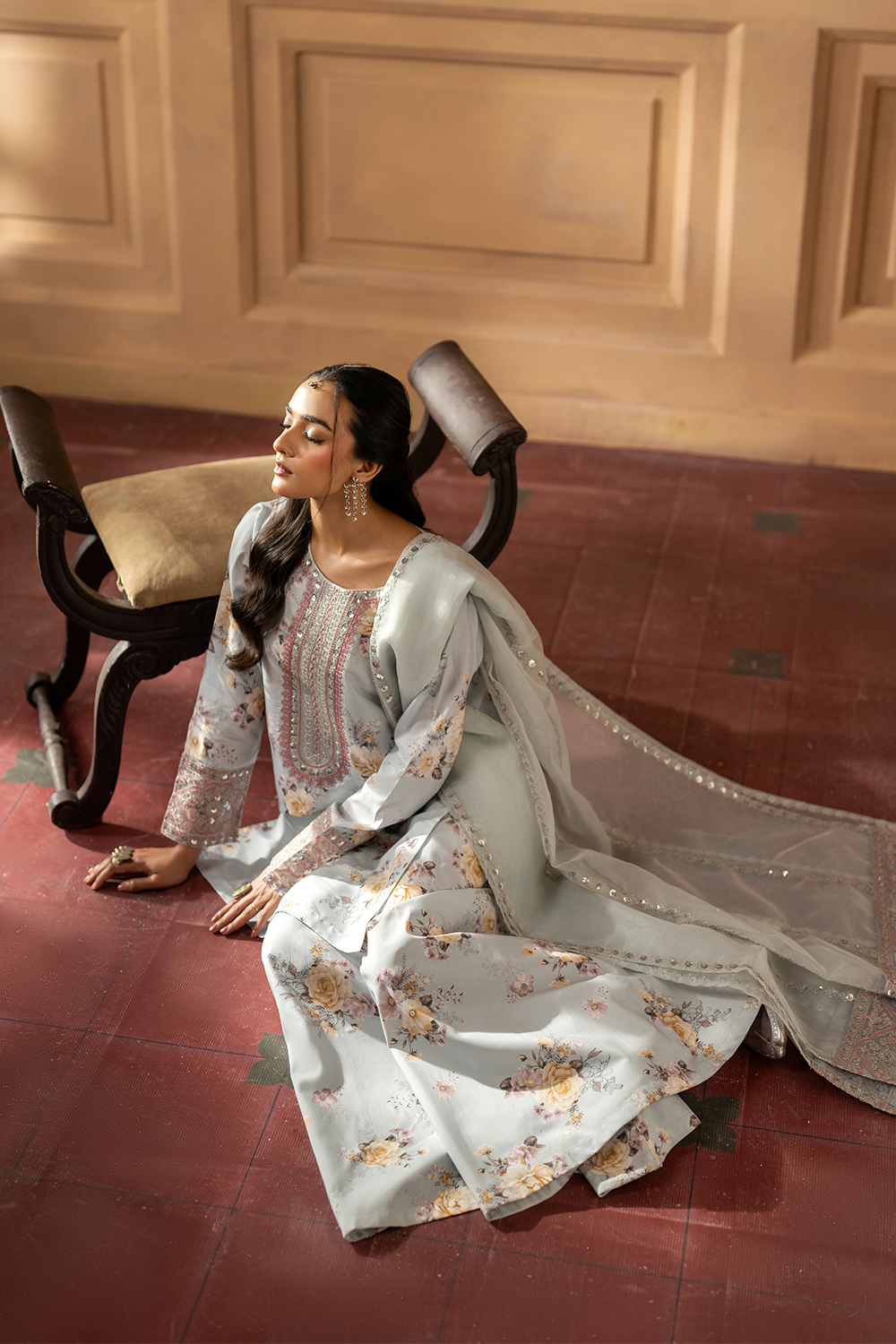 Embroidered Sil Lawn SL-25-01