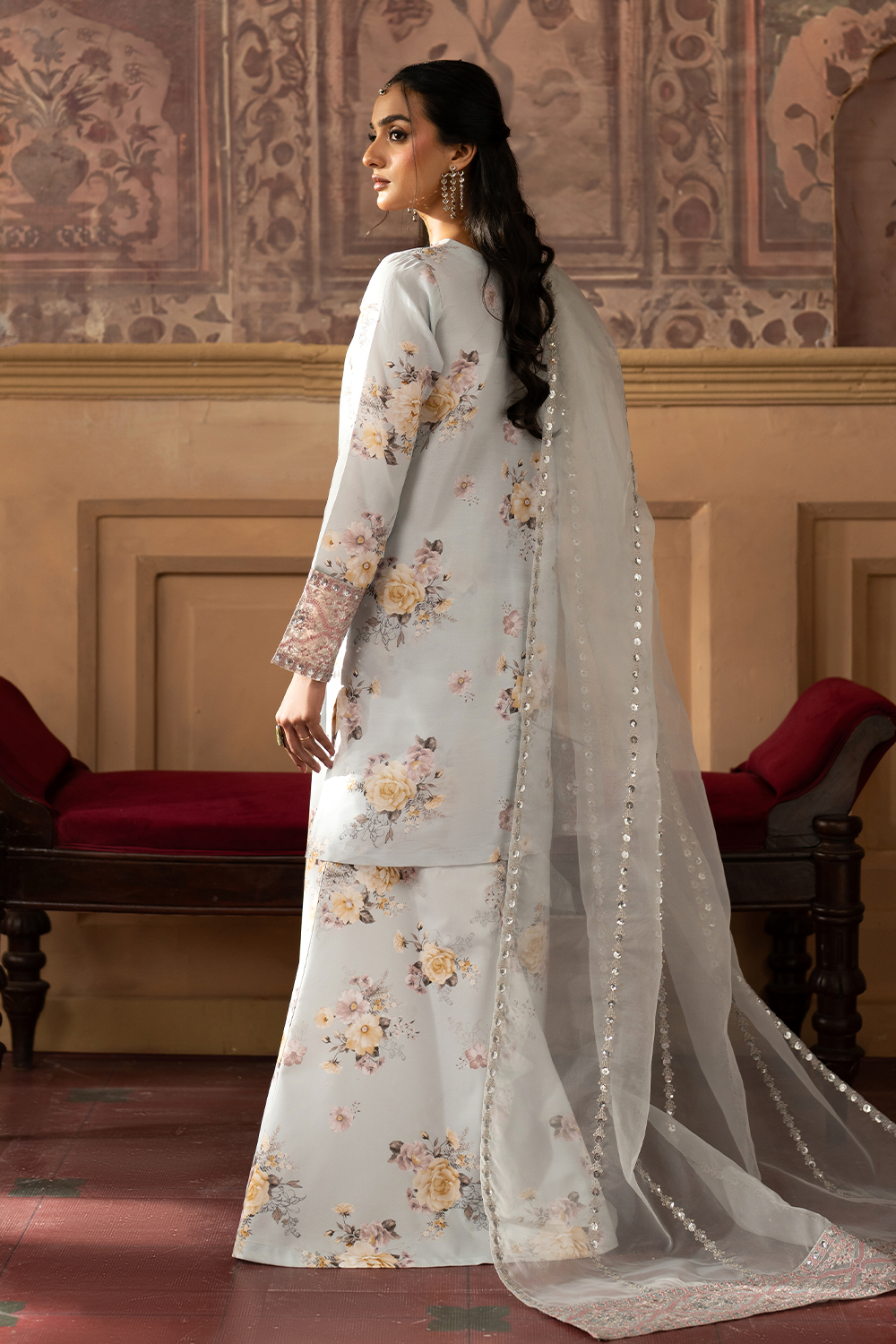 Embroidered Sil Lawn SL-25-01