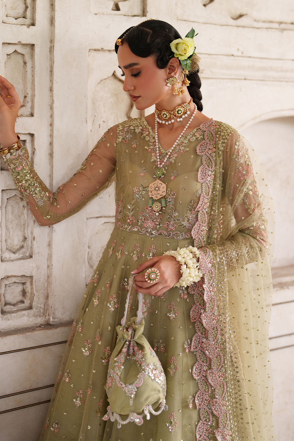 Embroidered Net EL-07