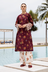 Embroidered Printed Cambric MK-24-01
