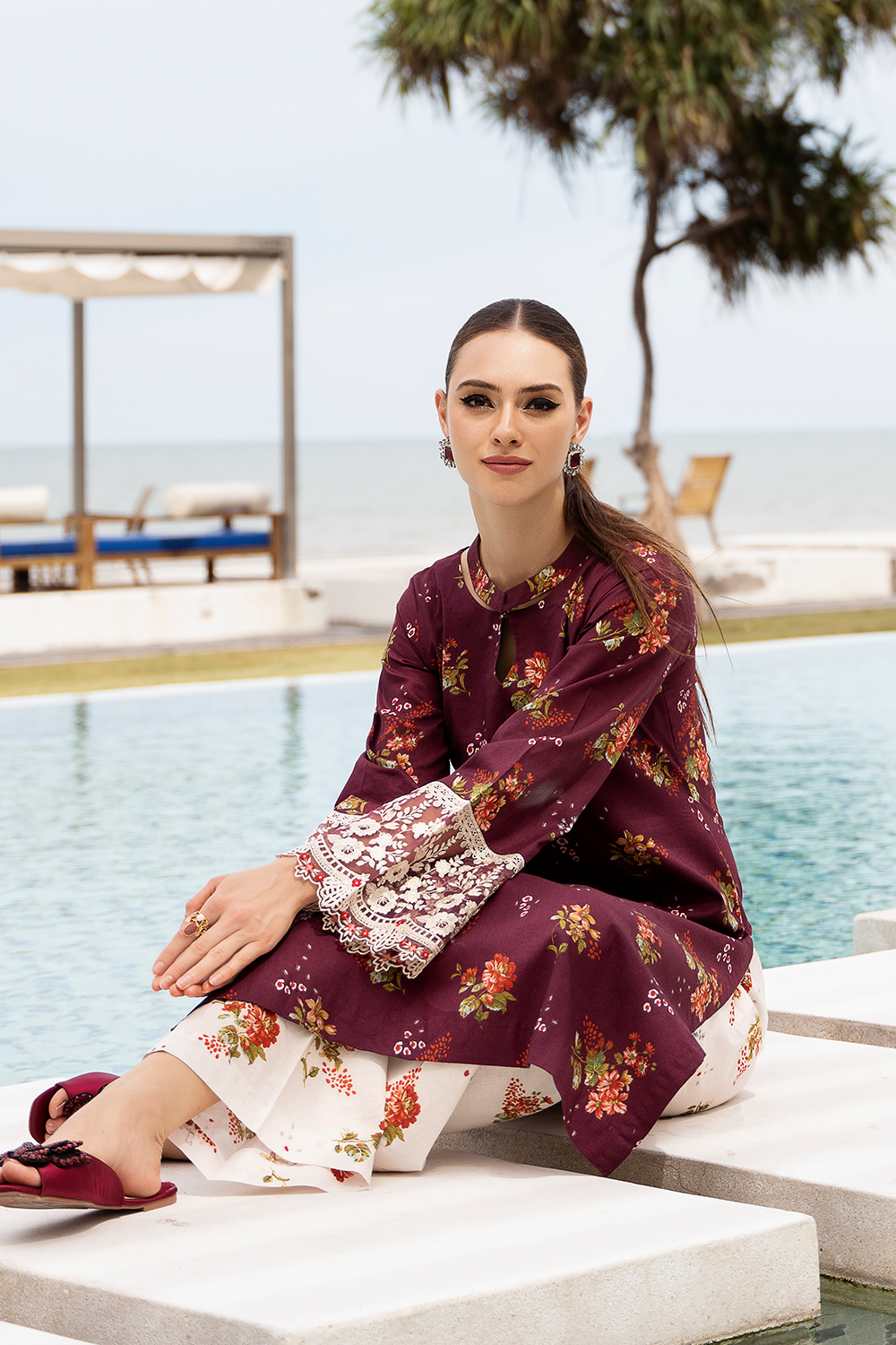 Embroidered Printed Cambric MK-24-01
