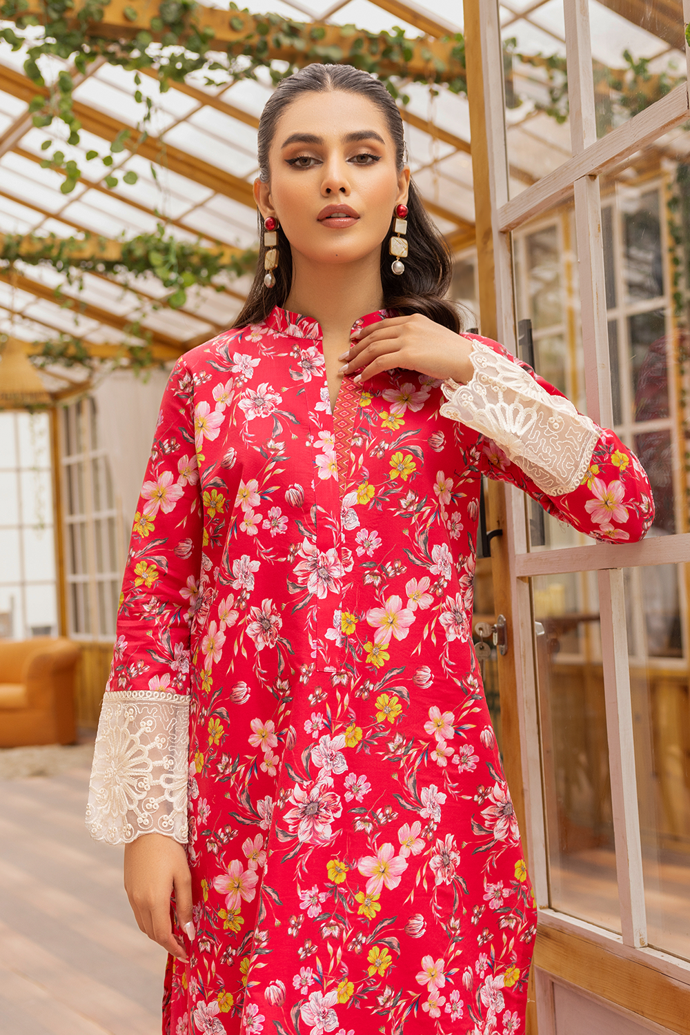 Embroidered Printed Cambric HD-23-30
