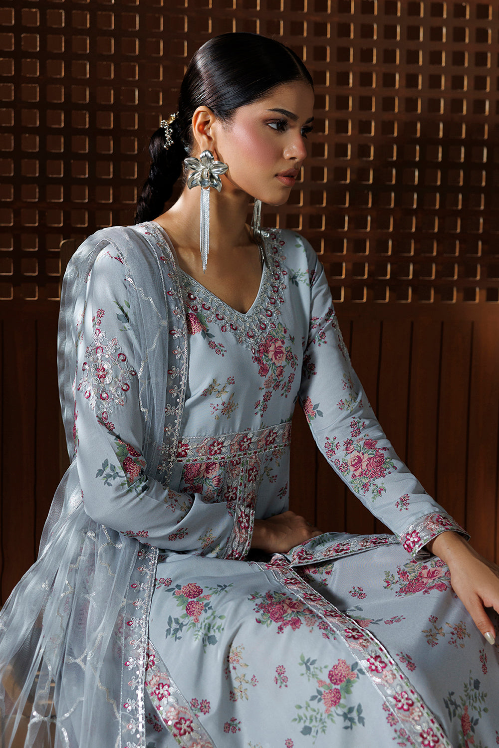 Embroidered Silk Blend SL-26-21